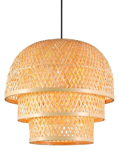 Toolight Boho, závěsné svítidlo 1xE27 APP1577-5C, přírodní hnědá, OSW-03614
