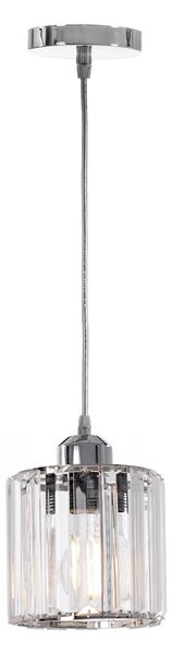 Toolight - Stropní křišťálové svítidlo 1xE27 60W APP508-1CP, chromová, OSW-08549