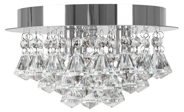 Toolight Křišťálová lampa Plafon APP 1039-3C Chrom