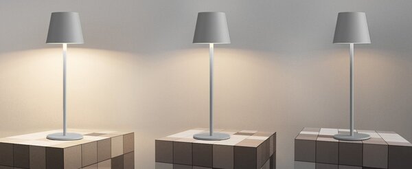Toolight Dotyková nabíjecí noční lampička APP1369-T GREY