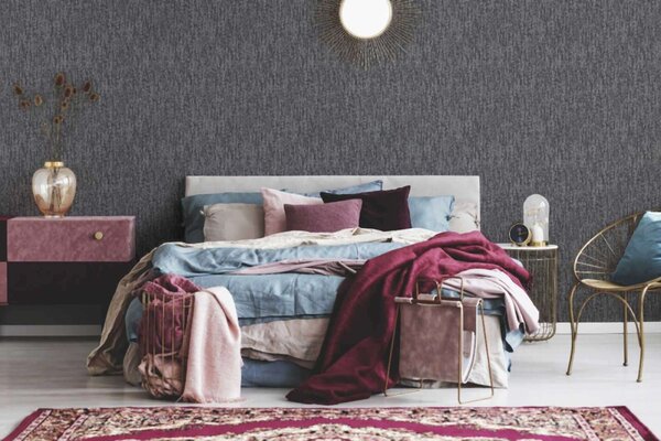 A.S. Création | Vliesová tapeta na zeď VIlla 37560-7 | 0,53 x 10,05 m | černá, šedá
