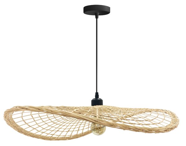 Toolight Boho, stropní svítidlo 1xE27 APP1541-1CP, hnědá-černá, OSW-06977