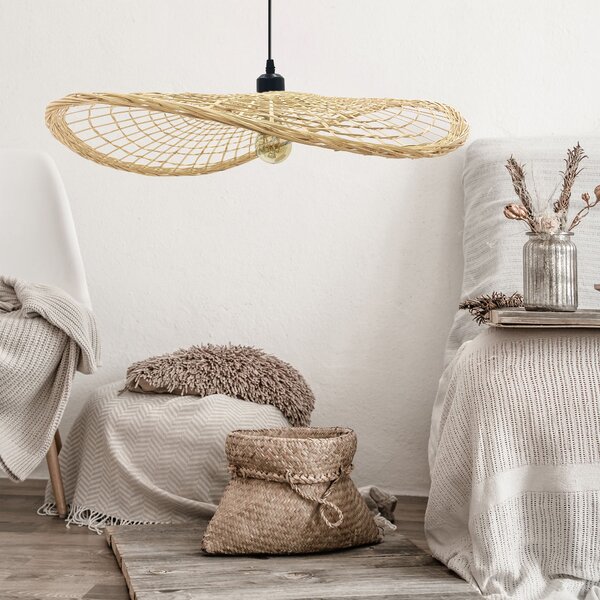 Toolight Boho, stropní svítidlo 1xE27 APP1541-1CP, hnědá-černá, OSW-06977