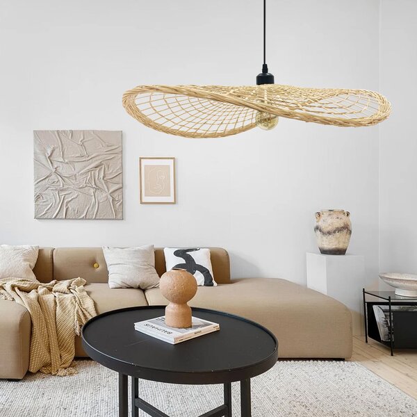 Toolight Boho, stropní svítidlo 1xE27 APP1541-1CP, hnědá-černá, OSW-06977