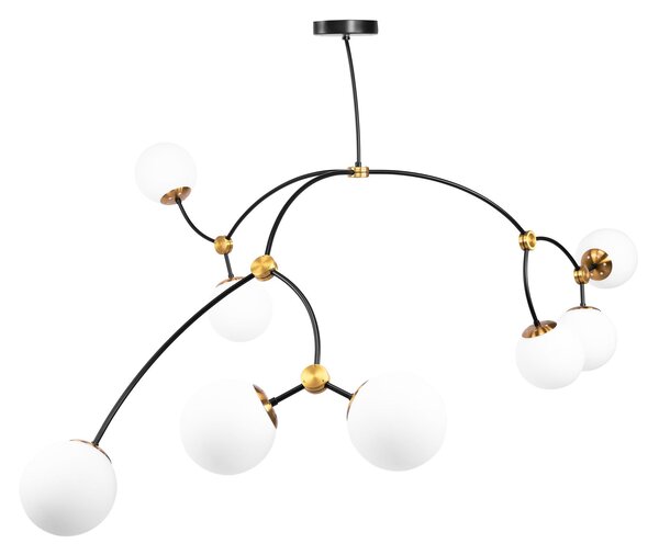 Toolight Stropní designové osvětlení BLACK MAT APP1673-8CP