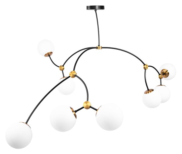 Toolight Stropní designové osvětlení BLACK MAT APP1673-8CP