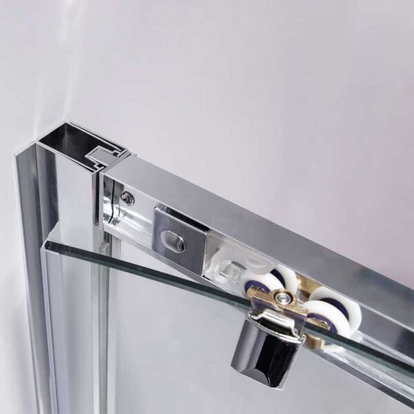 BPS-koupelny Čtvrtkruhový sprchový kout HYD-RK101B 90x90 cm chrom/transparent + vanička HYD-RSV-SXL01B bílá
