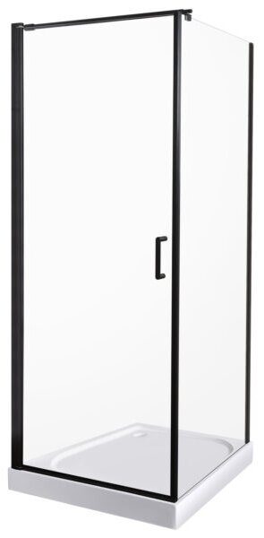 Novoterm Čtvercový sprchový kout NV-Hera 80x80 chrom/transparent + vanička