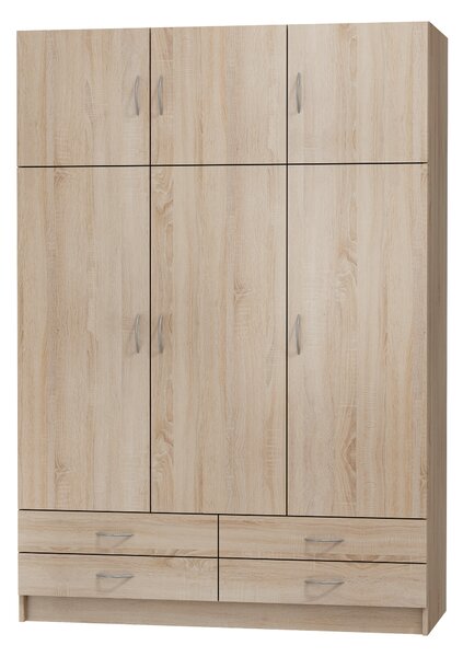 Šatní skříň do ložnice Gordo 135 cm Dub sonoma