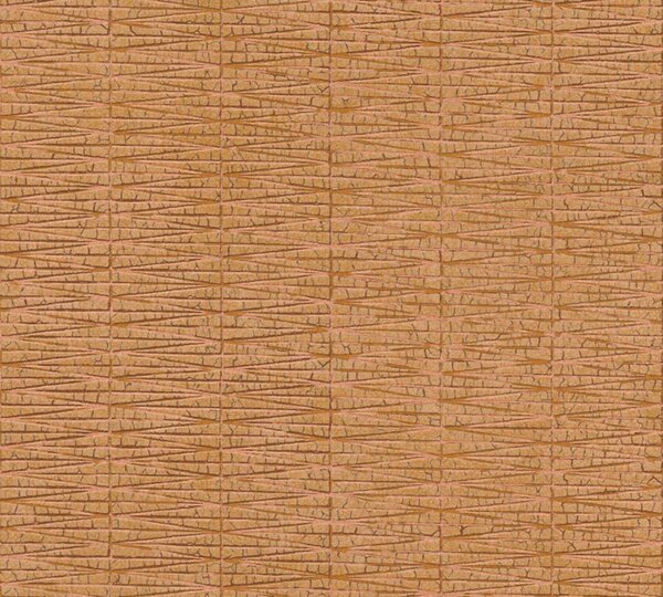 A.S. Création | Vliesová tapeta na zeď Hygge 2 38597-5 | 0,53 x 10,05 m | oranžová, hnědá