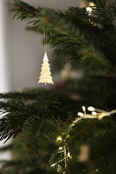 COOEE Design Sada zlatých ozdob Tree Brass - 4 ks CED311