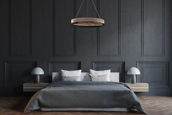 Toolight Závěsné svítidlo s APP1192-CP Black Gold