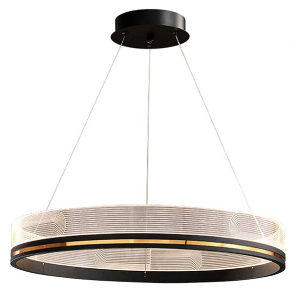 Toolight Závěsné svítidlo s APP1192-CP Black Gold