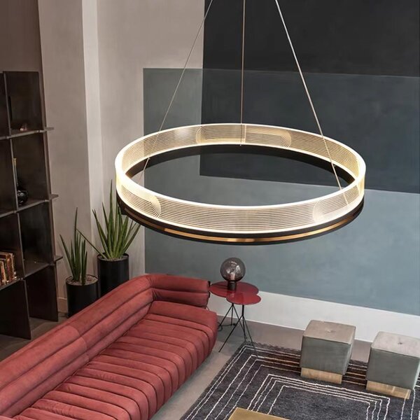 Toolight Závěsné svítidlo s APP1192-CP Black Gold
