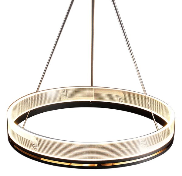 Toolight Závěsné svítidlo s APP1192-CP Black Gold