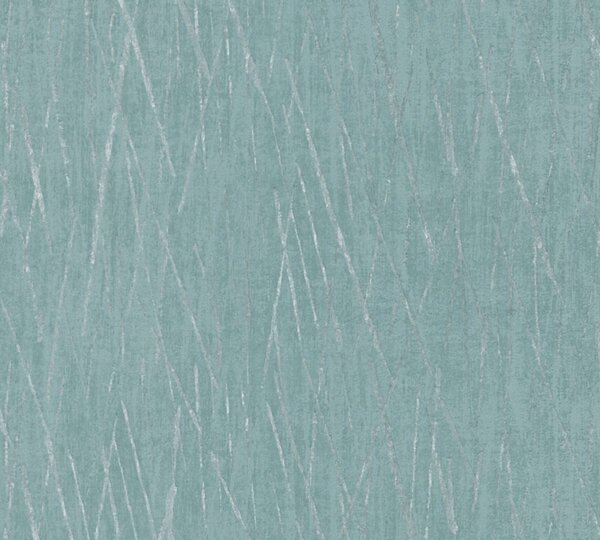 A.S. Création | Vliesová tapeta na zeď Hygge 2 38598-3 | 0,53 x 10,05 m | modrá, metalická