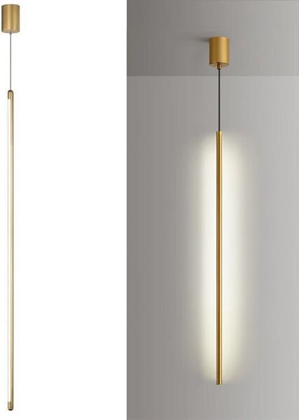 Toolight Toolight, LED stropní svítidlo 100cm, 13W, 4000K, APP1414-C, zlatá lesklá, OSW-00966