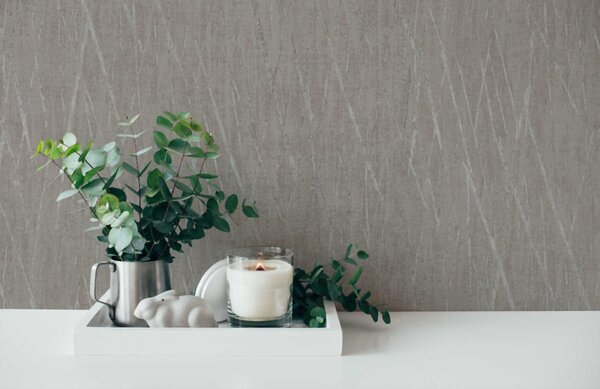 A.S. Création | Vliesová tapeta na zeď Hygge 2 38598-8 | 0,53 x 10,05 m | metalická, šedá