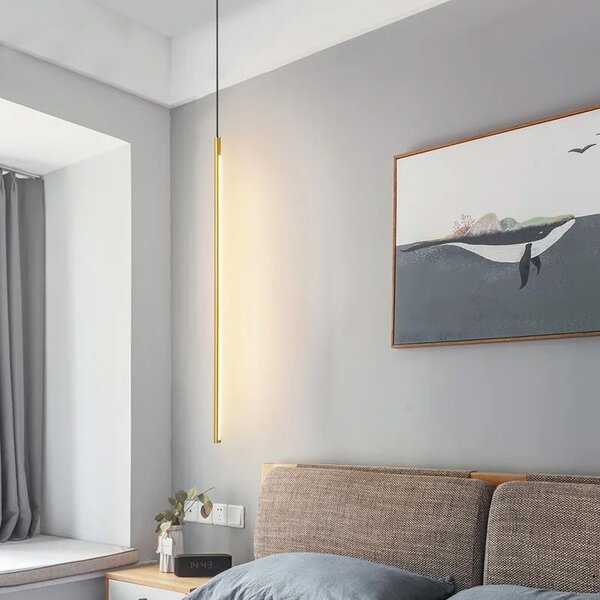 Toolight Toolight, LED stropní svítidlo 100cm, 13W, 4000K, APP1414-C, zlatá lesklá, OSW-00966
