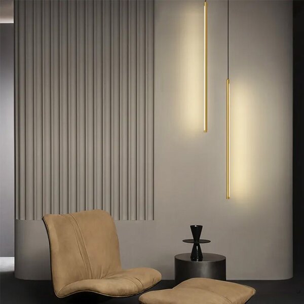 Toolight Toolight, LED stropní svítidlo 100cm, 13W, 4000K, APP1414-C, zlatá lesklá, OSW-00966