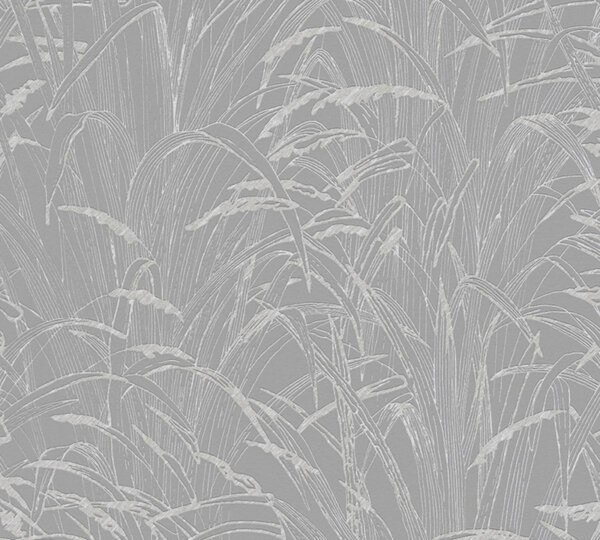 A.S. Création | Vliesová tapeta na zeď Hygge 2 38600-1 | 0,53 x 10,05 m | metalická, šedá