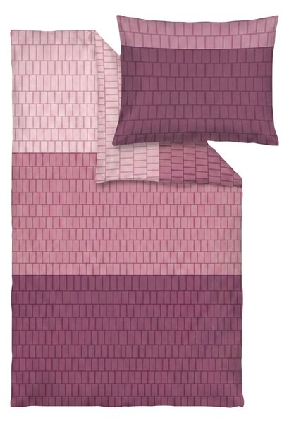 Looks BY Wolfgang Joop Saténové ložní povlečení, 140 x 200 cm, 70 x 90 cm (růžovo-fialová) (100411487003)