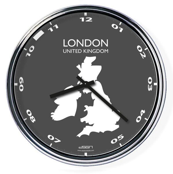 Kancelářské nástěnné hodiny: Londýn (32 cm), Výběr barev Světlé