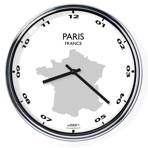 Kancelářské nástěnné hodiny: Paříž (32 cm), Výběr barev Světlé