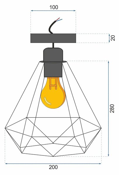 Toolight Svítilna Reno 180986D