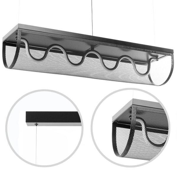 Toolight Toolight, LED stropní svítidlo 27W APP1409-CP, černá, OSW-063952