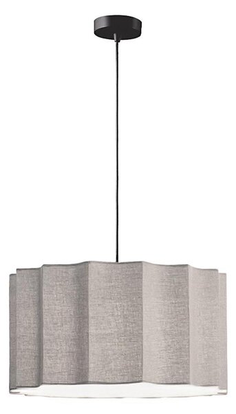 Lustr na lanku WAVY 1xE27/14W/230V šedá