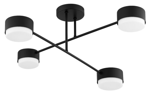 Brilagi - LED RGB Stm. přisazený lustr MONO 4xGX53/14W/230V Wi-Fi Tuya černá