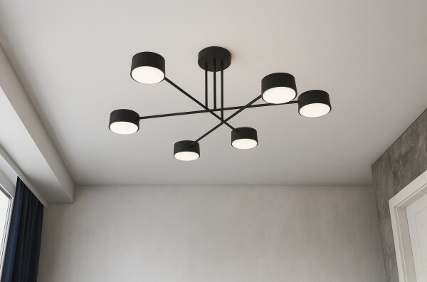 Brilagi - LED RGB Stm. přisazený lustr MONO 6xGX53/14W/230V Wi-Fi Tuya černá