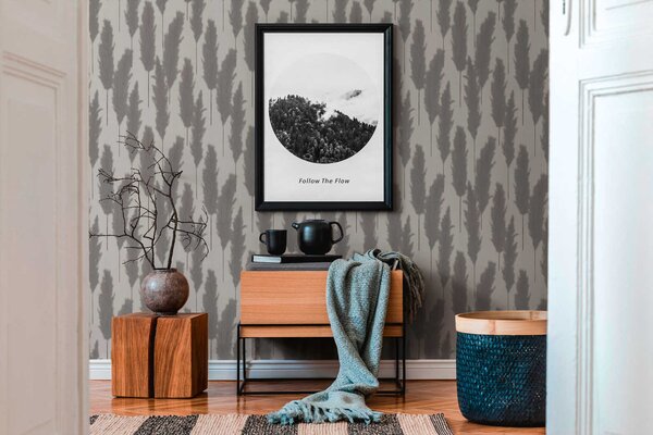 A.S. Création | Vliesová tapeta na zeď Hygge 2 38631-4 | 0,53 x 10,05 m | šedá