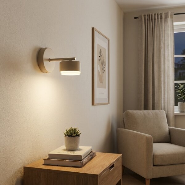 Brilagi - LED RGB Stm. nástěnná lampa MONO 1xGX53/14W/230V Wi-Fi Tuya béžová