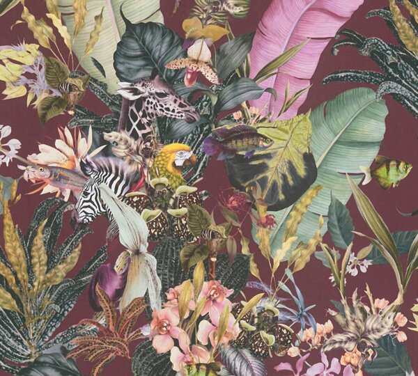 A.S. Création | Vliesová tapeta na zeď Dream Flowery 38176-5 | 0,53 x 10,05 m | vícebarevná