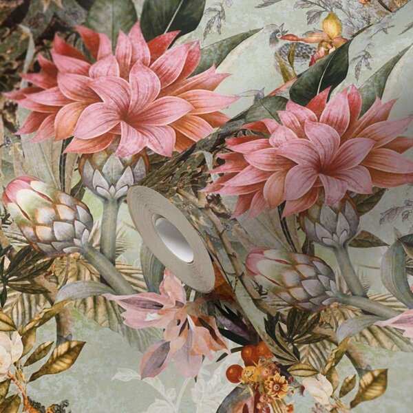 A.S. Création | Vliesová tapeta na zeď Dream Flowery 38177-1 | 0,53 x 10,05 m | vícebarevná