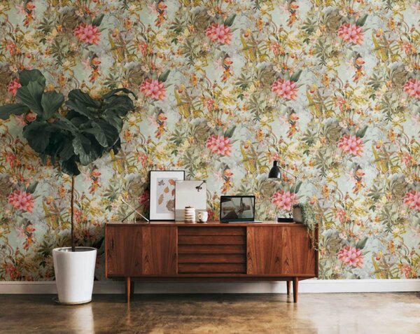 A.S. Création | Vliesová tapeta na zeď Dream Flowery 38177-1 | 0,53 x 10,05 m | vícebarevná