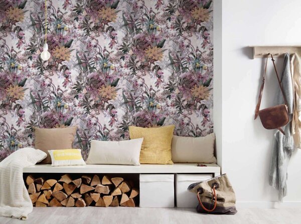 A.S. Création | Vliesová tapeta na zeď Dream Flowery 38177-5 | 0,53 x 10,05 m | vícebarevná
