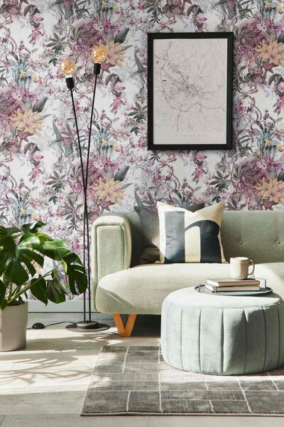 A.S. Création | Vliesová tapeta na zeď Dream Flowery 38177-5 | 0,53 x 10,05 m | vícebarevná