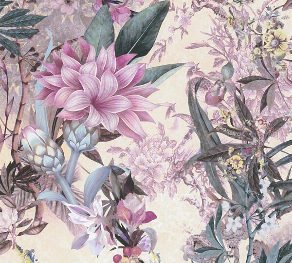 A.S. Création | Vliesová tapeta na zeď Dream Flowery 38177-4 | 0,53 x 10,05 m | vícebarevná