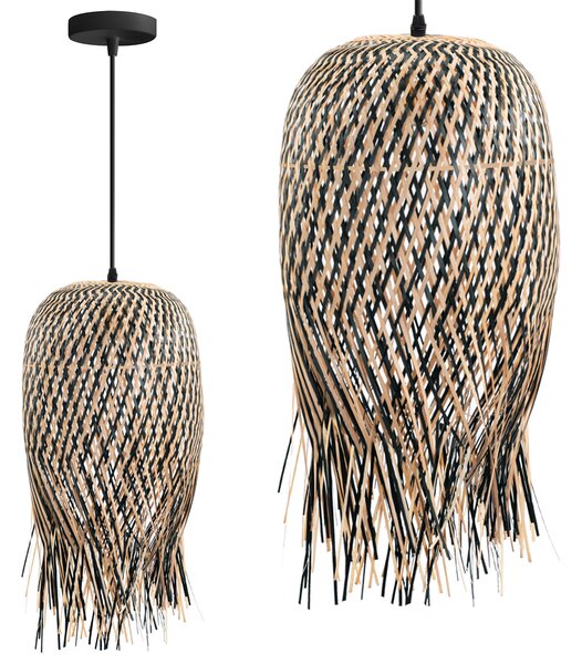 Toolight BOHO, stropní svítidlo 1xE27 APP1327-1CP, přírodní hnědá, OSW-05678