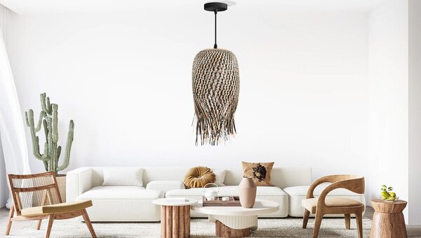 Toolight BOHO, stropní svítidlo 1xE27 APP1327-1CP, přírodní hnědá, OSW-05678