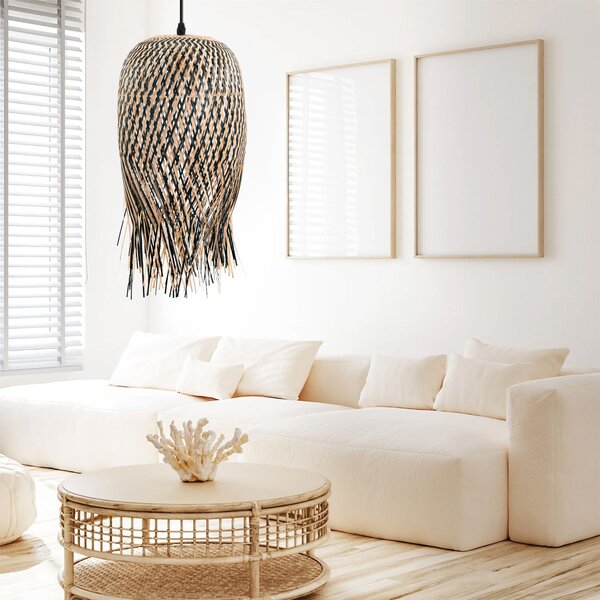 Toolight BOHO, stropní svítidlo 1xE27 APP1327-1CP, přírodní hnědá, OSW-05678