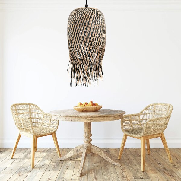 Toolight BOHO, stropní svítidlo 1xE27 APP1327-1CP, přírodní hnědá, OSW-05678