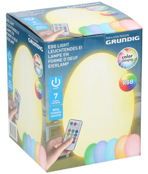 Grundig Grundig - LED RGB Dekorační vajíčko s dálkovým ovládáním na baterie 3xAAA P2876