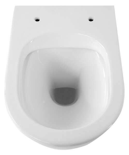 BPS-koupelny Závěsná WC mísa se SoftClose sedátkem HYD-4193, bílá