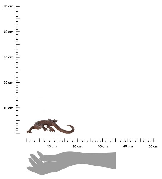 Zahradní litinová figurka Lia, 18 cm, hnědá