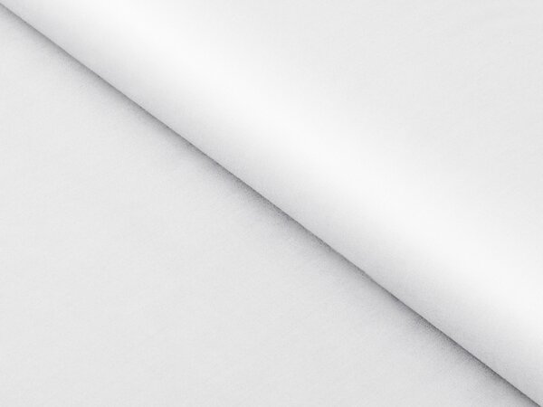 Látka bavlněný satén ST-001 Bílá - šířka 280 cm