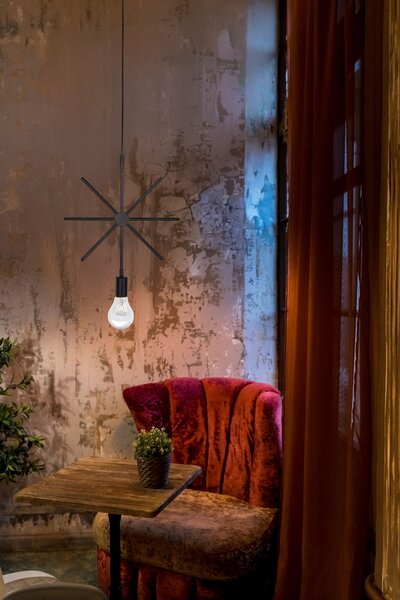 Toolight Geometrická lampa LE-02 Star černá